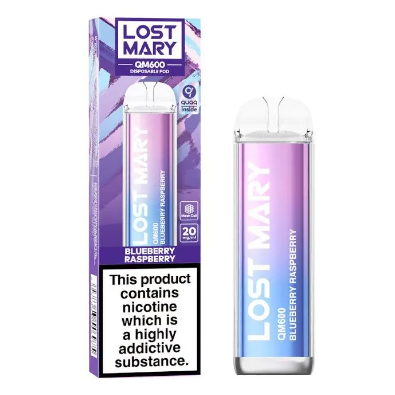 Blueberry Raspberry Lost Mary QM600 Disposable Vape